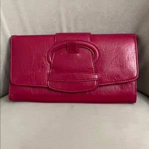 Mellite Bianco Leather Clutch / Hand Purse